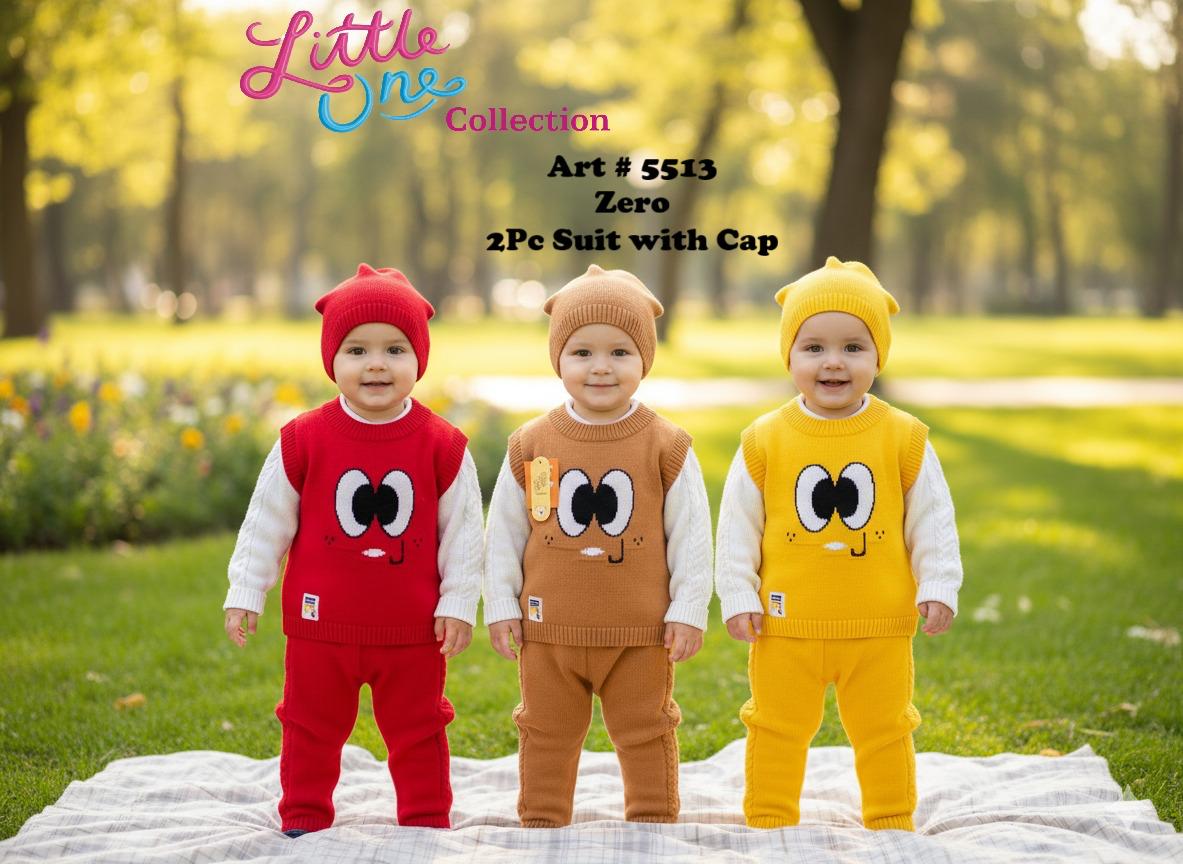 Woolen 2PC Suit With Cap