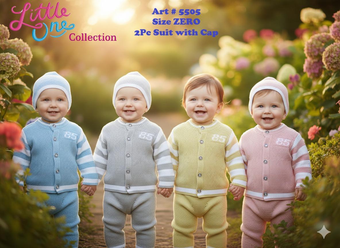 Woolen 2PC Suit With Cap