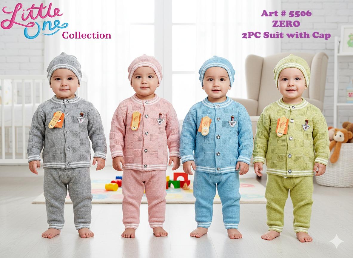 Woolen 2 PC Suit With Cap